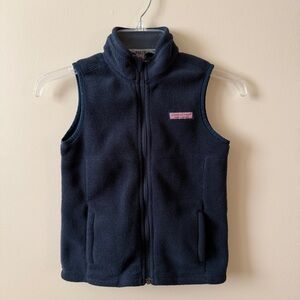 Vineyard Vines Fleece Vest Navy Blue Boys Size 6
